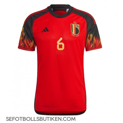 Belgien Axel Witsel #6 Replika Hemma matchkläder VM 2022 Korta ärmar